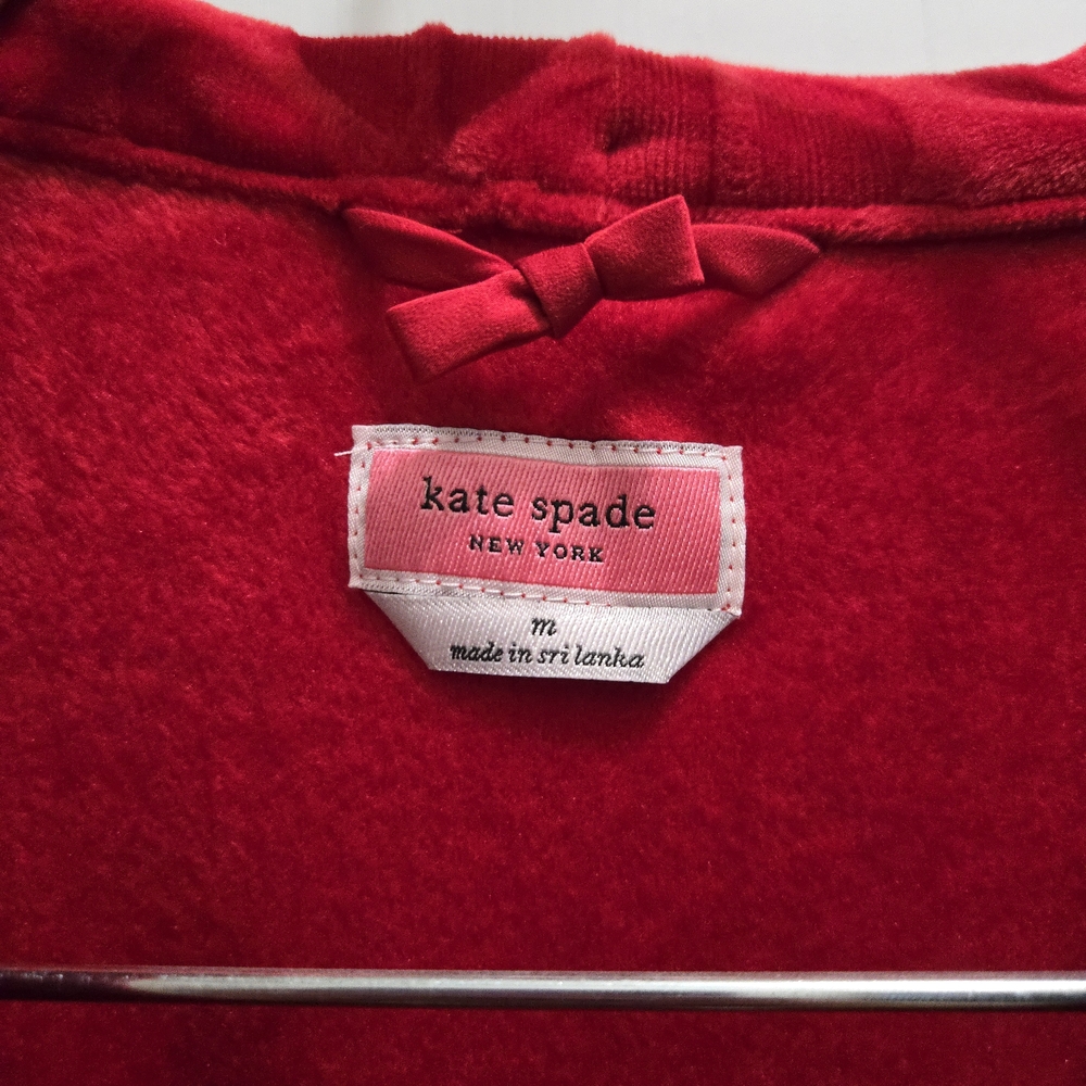 Kate Spade Plush Red Robe - Picture 5 of 6